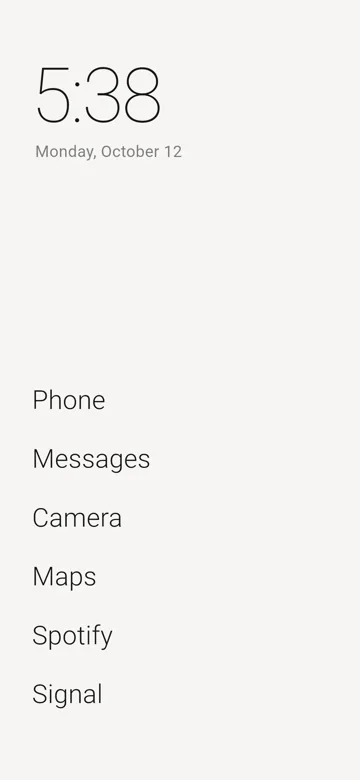 Home, light theme