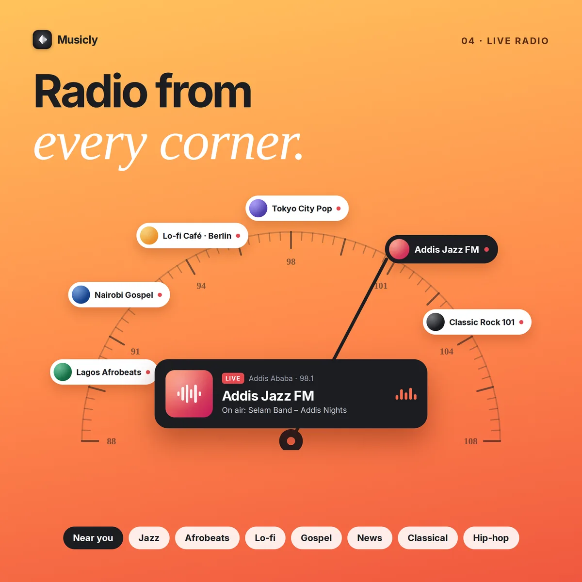 Live radio from every corner