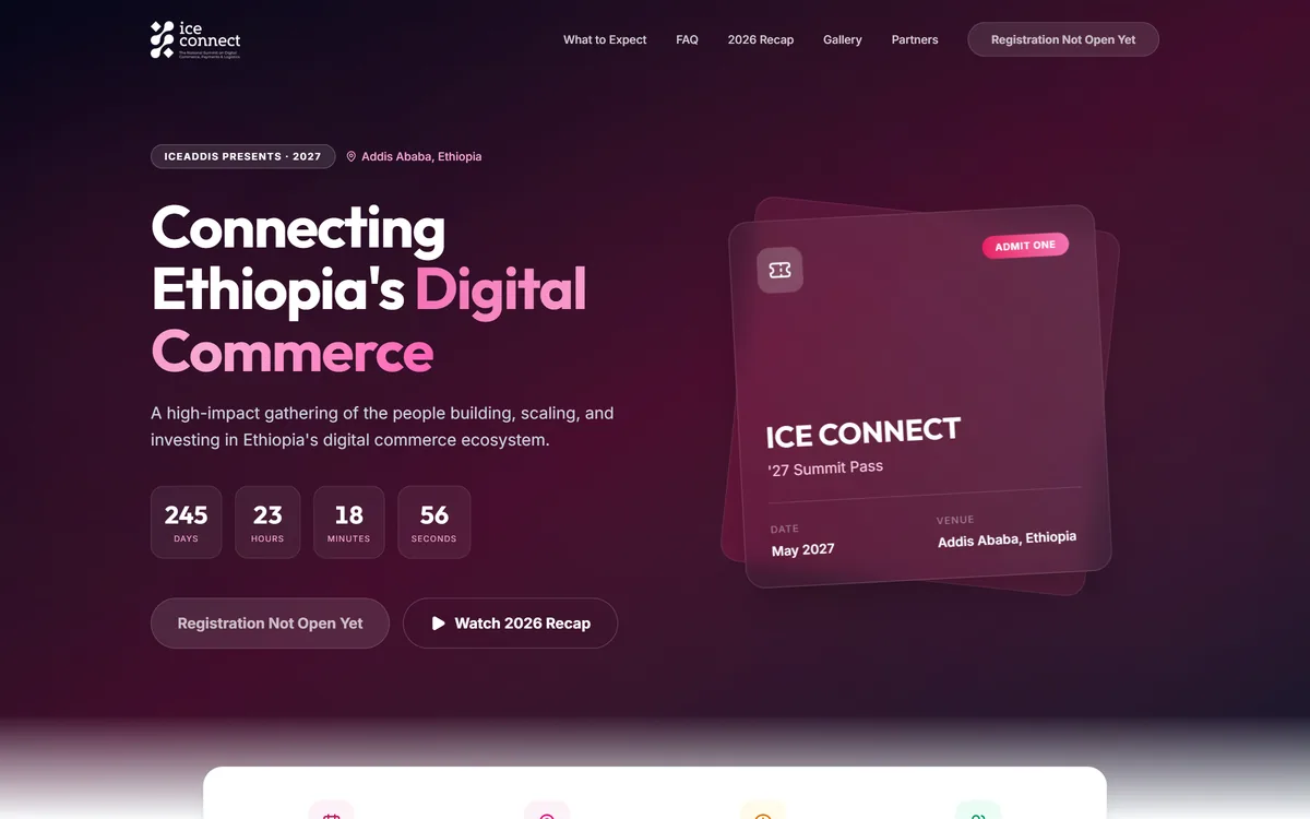 ICE CONNECT website